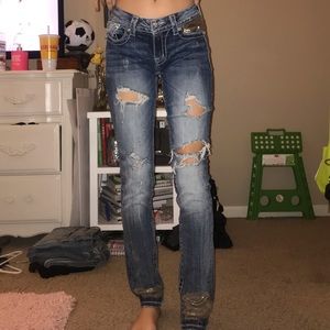 Gold Miss Me Jeans!!